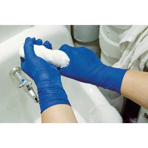 使い捨て天然ゴム手袋TGプロテクト0.2粉無青S