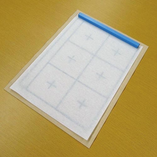 下敷 書道用 下敷き 規格判 ベージュ マス入