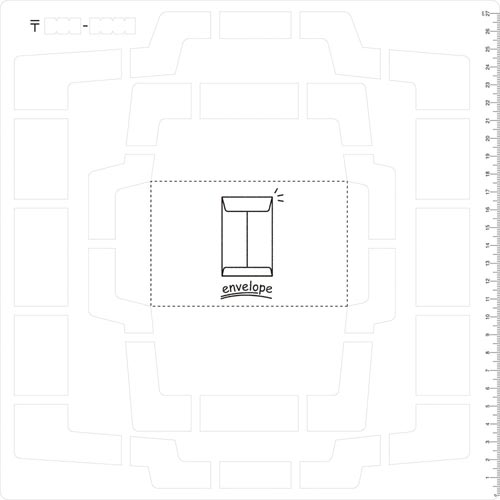 呉竹 手作り 封筒 テンプレート カウネット