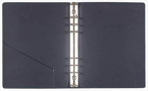 リングファイル A5 6穴 PVC ブラウン