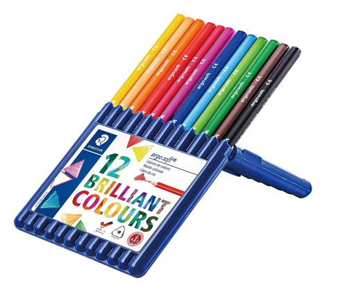 色鉛筆 エルゴソフト 三角軸 12色