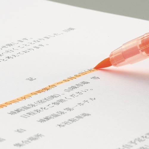 蛍光ペン ブラッシュハイライトサット C+ 5色