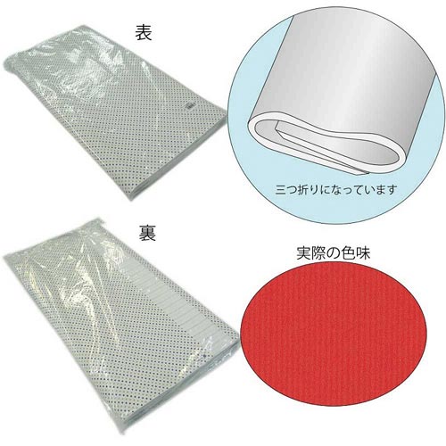 包装紙 半才 筋無地 赤 100枚