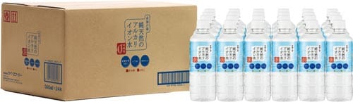純天然のアルカリイオン水金城の華500ml24本