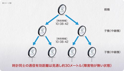 NEXTIMEハイブリッド電波時計 ZS250S