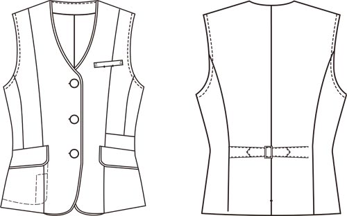 ベスト チャコールグレーFV36349 5号