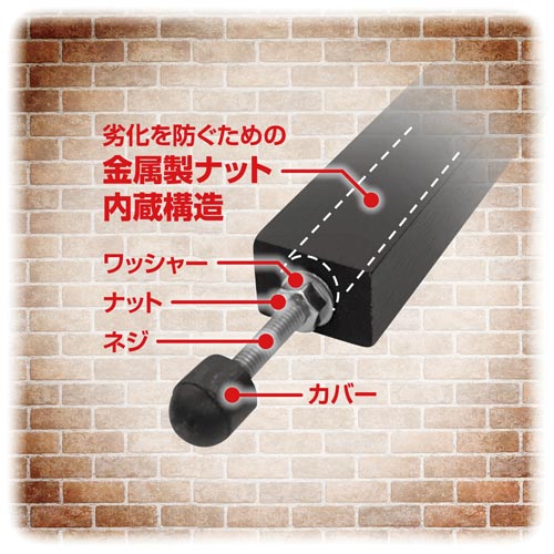 高さ調整つきスタンドボード LL 黒