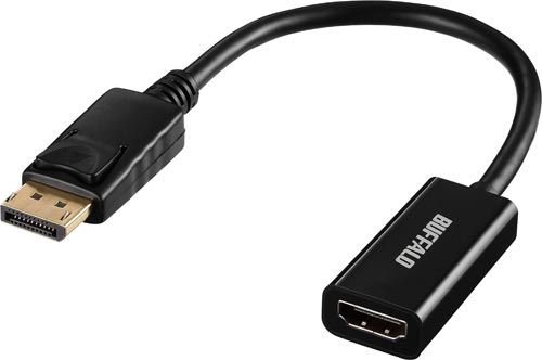 DP−HDMI変換アダプタ ブラック