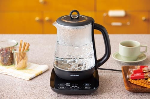 ガラスケトル 温度調整付 IKE−G1500T−B