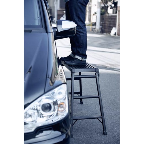 アルミ足場台ブラック 75cm