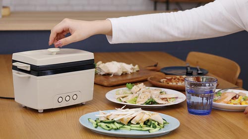 サラダチキンメーカーレシピブック付き ベージュ