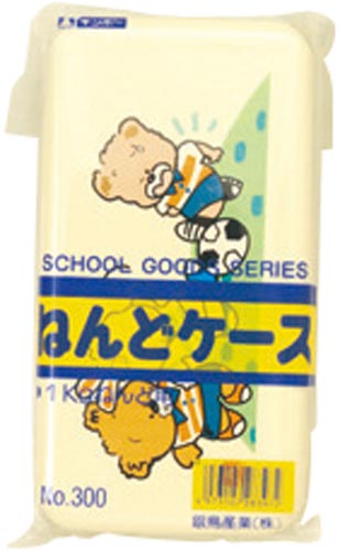 粘土ケース 1kg用 (学校用) サッカーの絵