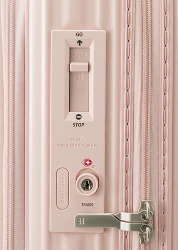 ライトスーツケース フロントオープン35Lピンク