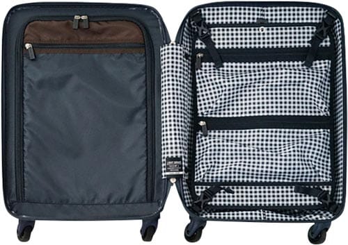 ライトスーツケース フロントオープン35Lネイビー