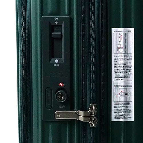 ライトスーツケース フロントオープン35Lグリーン