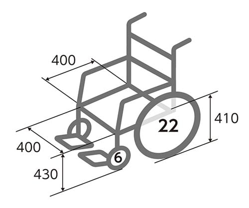 車椅子(アルミ製・背折れタイプ) NEO−1