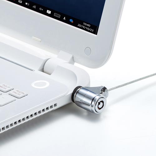 巻取り式ワイヤーセキュリティ・シリンダ錠