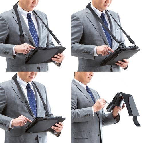 ショルダーベルト付き10.1型タブレットPCケース