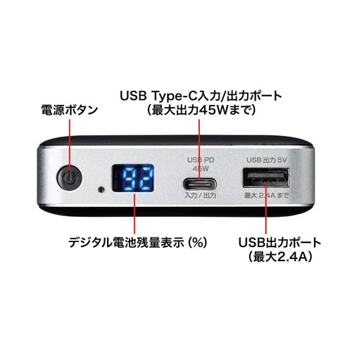 USB PD対応モバイルバッテリー