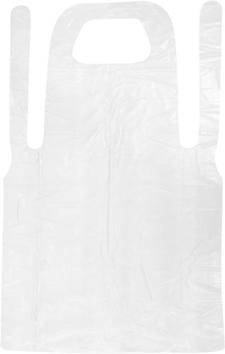 クリーンエプロン 袖なし ホワイト 30枚入