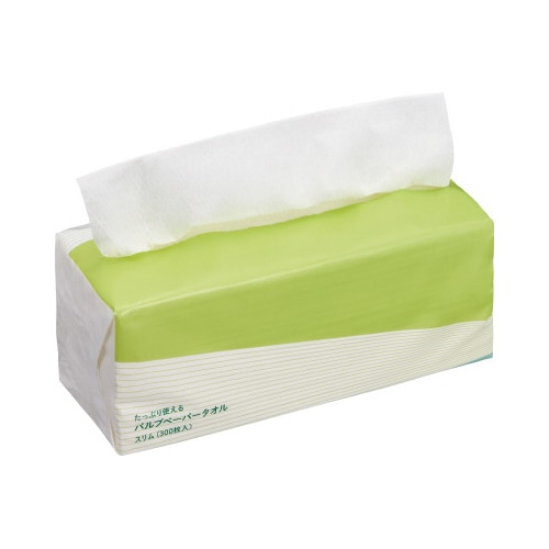 たっぷり使えるパルプペーパータオル スリム