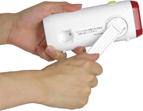 手回し充電ライト