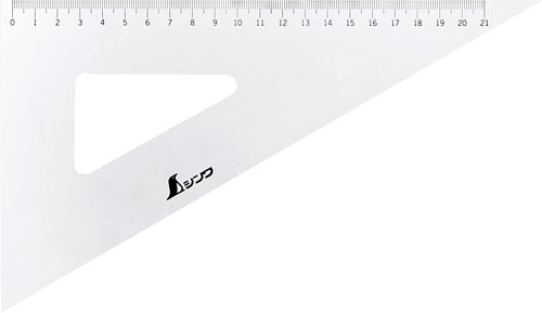 三角定規 アクリル製 24cm 2枚組