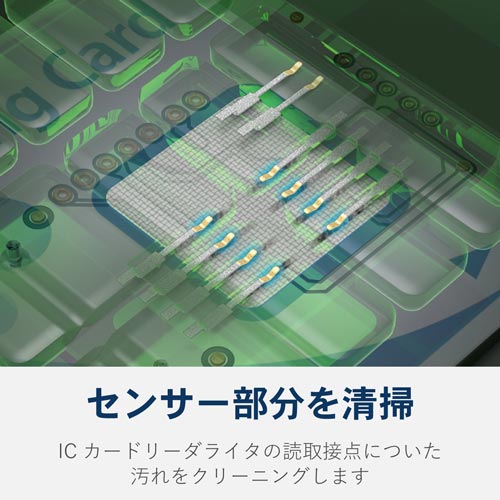 エレコム icカードリーダークリーナー カウネット