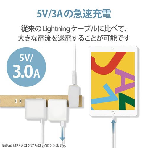 ライトニングケーブル 0.5m