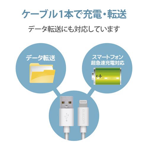 ライトニングケーブル 0.5m