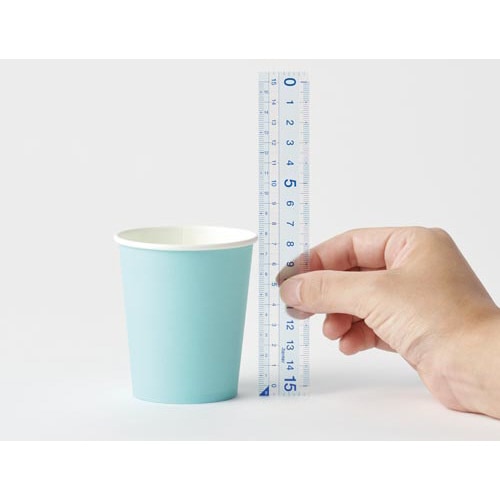 再生PETすべり止め機能付直定規 30cm