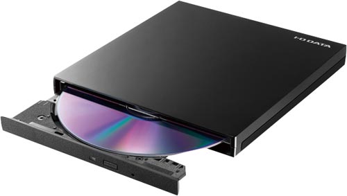 USB駆動ポータブルDVDドライブピアノブラック