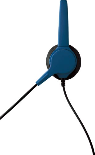 快適ヘッドセット 片耳 USBタイプ ネイビー