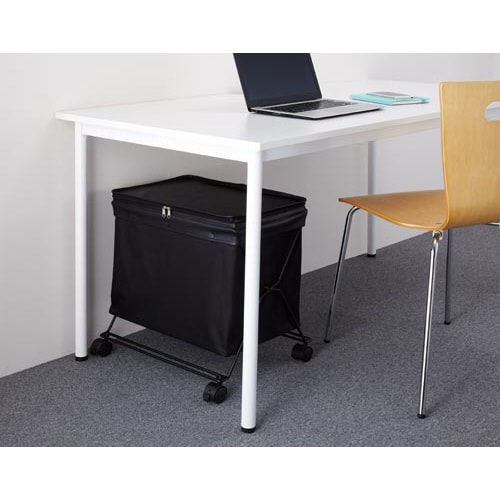 キャスター付きかばんカゴ フタ付×3