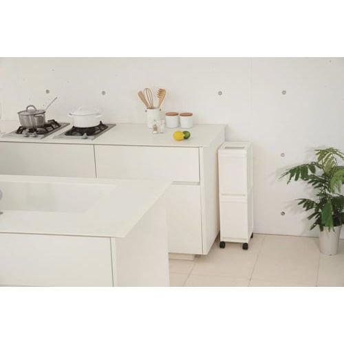 ユニード 多段スリムペール2段 ホワイト