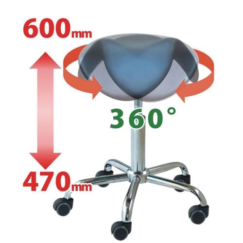 ブランチサドルスツール ブラック