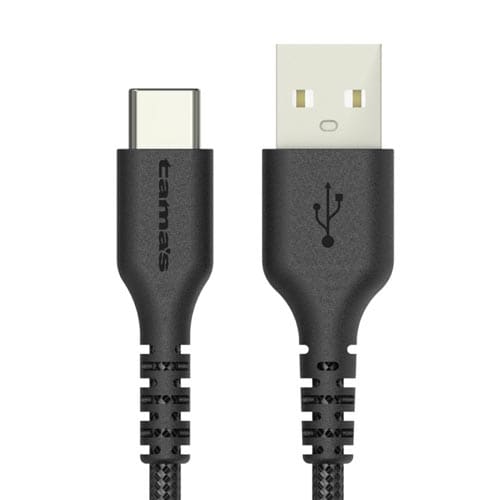 TypeーC/Aやわらかタフケーブル1.0mBK