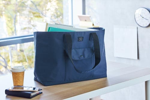 ALCLEA ラージトートバッグ ネイビー