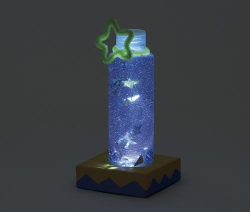 キラキラ光る!スノードームライト