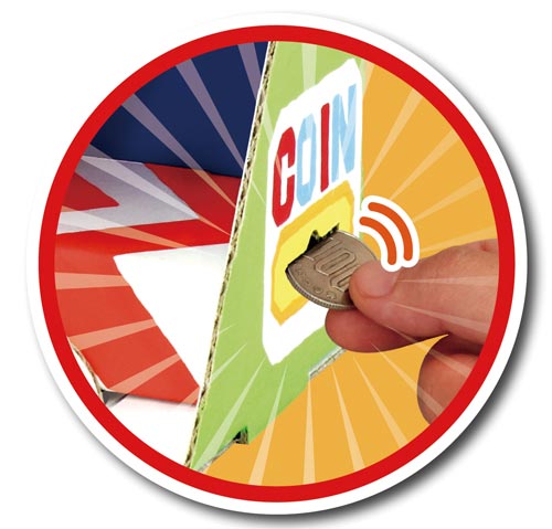 ガラポン抽せん貯金箱