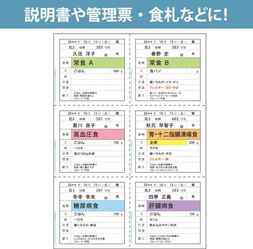 マルチプリンタ帳票 抗菌紙 A4白紙6面 50枚入