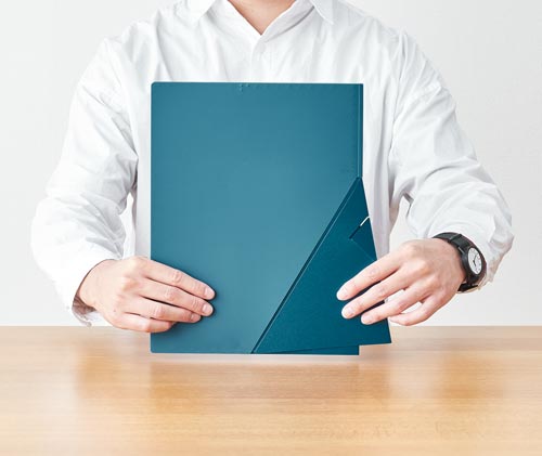 ジリッツクリアーファイル青10P