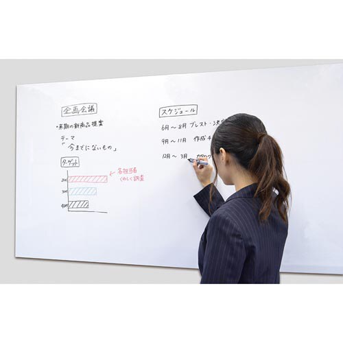 広幅マグネットホワイトボードシート12420