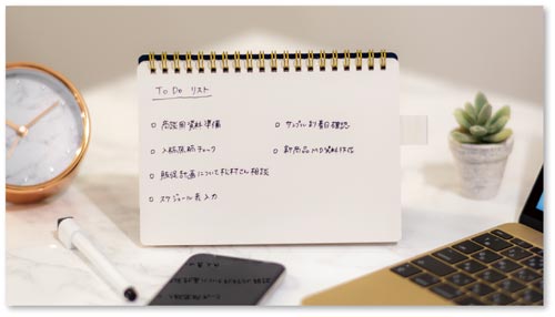 ホワイトボードノートB5 レッド