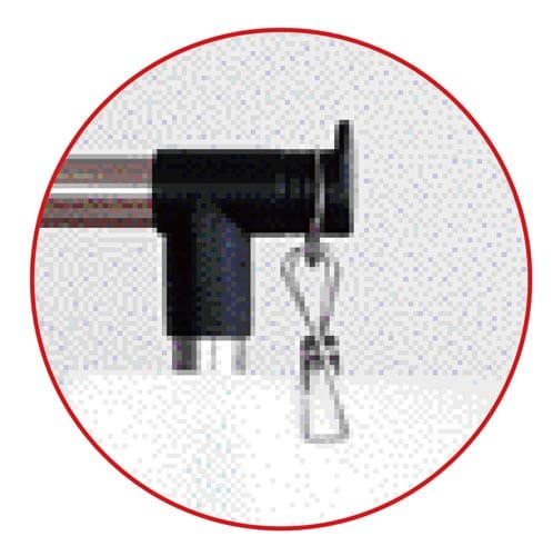 間仕切りパーテーション台クリップ2個組付