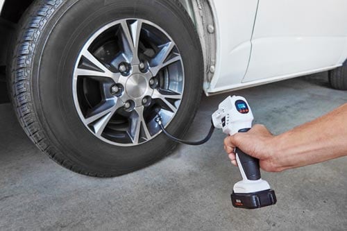 充電式エアコンプレッサ 10.8V ホワイト