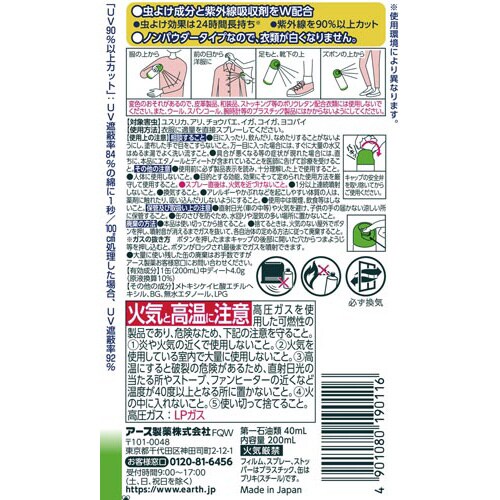 服の上からサラテクト 200ml