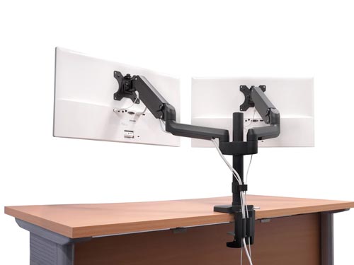 デュアルモニター対応液晶モニターアーム