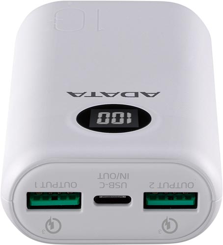 10000mAh モバイルバッテリー ホワイト