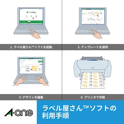 ラベルシールインクジェット 超耐水光沢紙 95面
